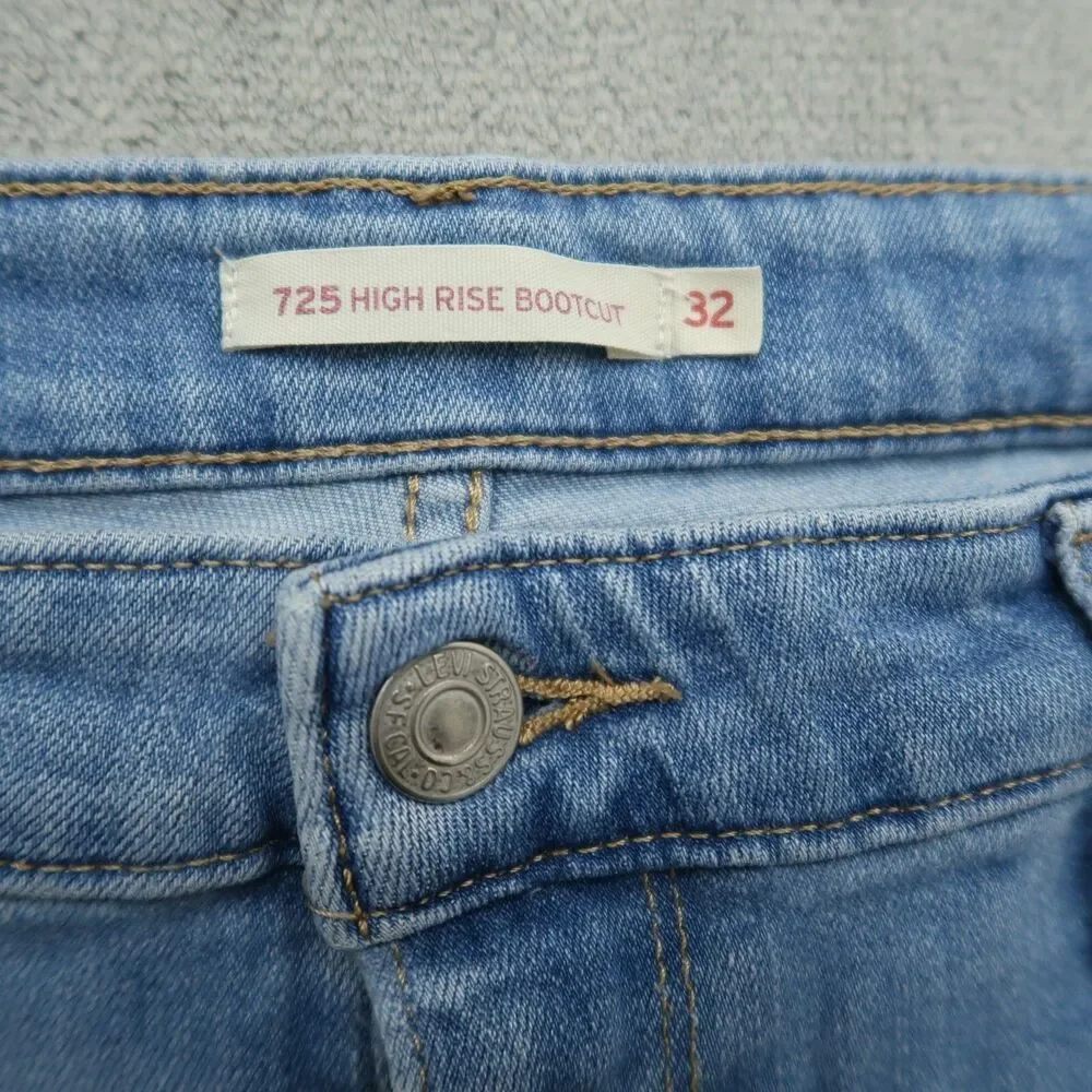 Levi's 725 Jeans Women's Size 32 Blue High-Rise Bootcut Denim 29